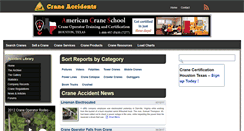 Desktop Screenshot of craneaccidents.com